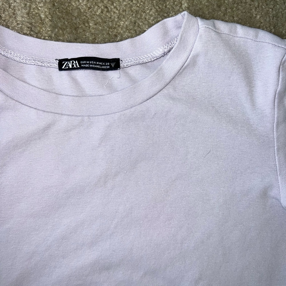 Zara light purple crop